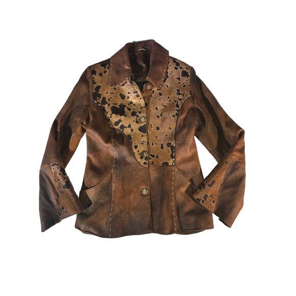 Fresco Clothing Women's Brown Western Pelle Leather Jacket - Picture 1 of 9